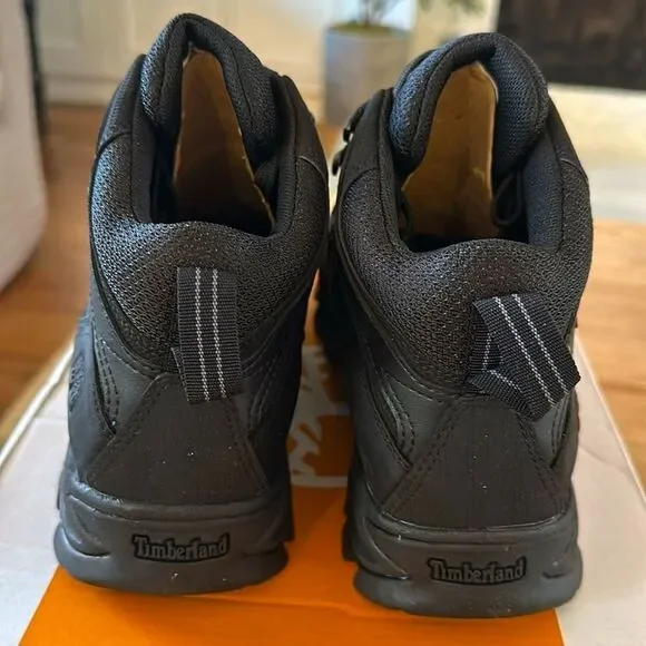 Timberland Men's Mt. Maddsen Mid Waterproof Hiking Boot Black NEW in Box - Picture 5 of 9